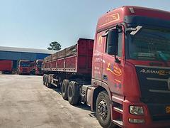 欧曼 半挂车 自卸式 国5