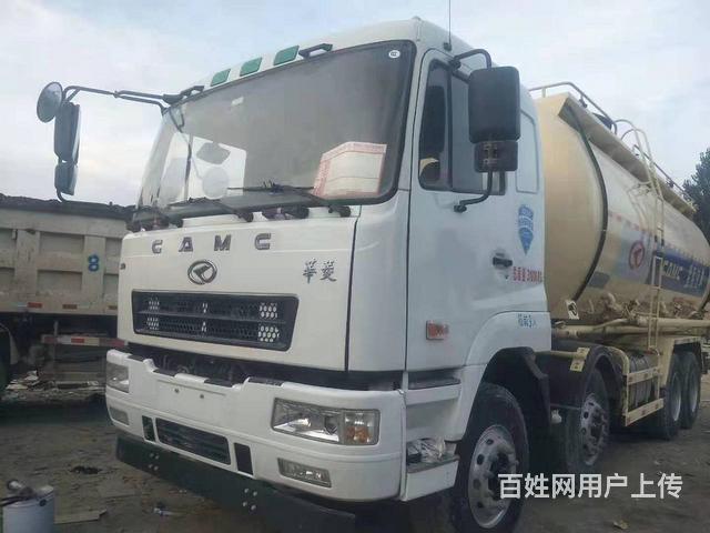 威海转让四桥砂桨车，二手砂浆车，二手粉料运输车的图片