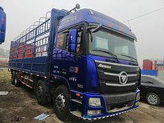 出售9.6米高栏二手欧曼载货车 400马力前四后八