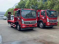 重汽王牌板长4米2  挖掘机拖车  勾机运输车厂