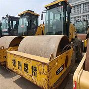 周口本地二手压路机市场转让26吨二手压路机震动强