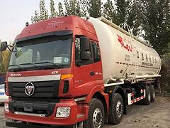 刚到家一台360马力欧曼散装水泥罐车 前四后八