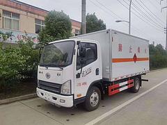 4米2解放蓝牌气瓶车 厢式危险品运输车多少钱一辆
