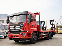 国六后双桥东风锦程KH后八轮平板车 运输挖机拖板车