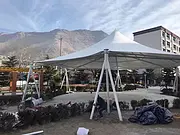膜结构景观棚 公园广场遮阳棚