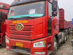 19年9月解放J6P半挂车 平板式13米挂首付6万