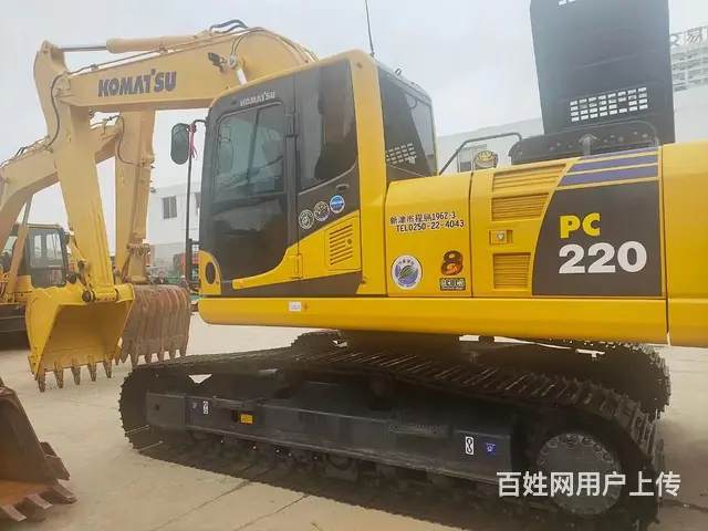 转让二手挖掘机小松220手续全质保两年包送支持分期的图片