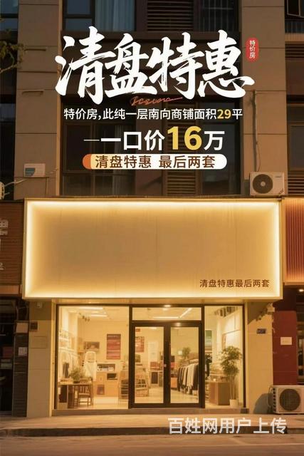 16万一套商铺纯一层29平的图片
