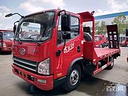 小型拖挖机的平板车 蓝牌平板拖车拖8吨左右的挖机
