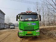 21年解放前四后八轻皮自卸车，车厢6米2