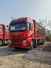出售二手青岛解放JH6，前四后八9米6高栏载货车