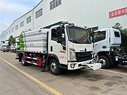 重汽豪沃蓝牌7方工地降尘洒水车 罐体防腐防锈持久耐用