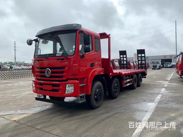 国六东风锦程前四后八拖板车 平板车 配置及参数的图片