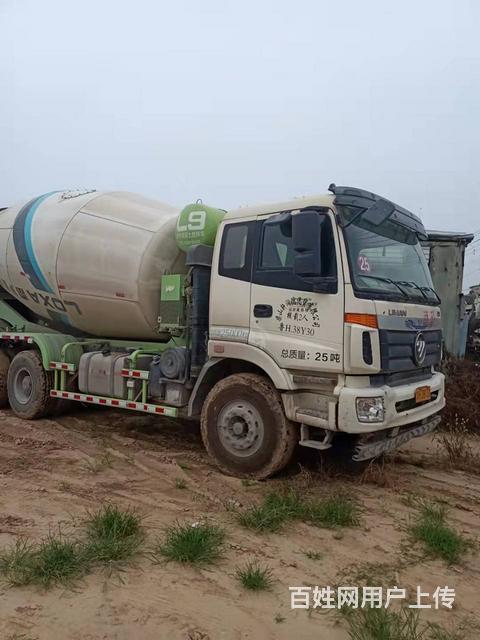 二手搅拌车17年国五排放欧曼雷萨上装大14方