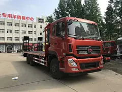 厂家直销一拖福德牌后八轮挖机平板拖车价格 图片配置
