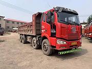 16年底国四解放J6轻型前四后八自卸车，货箱7米2