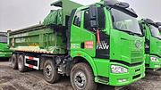 20年国5解放J6轻型前四后八自卸车，车厢6米5