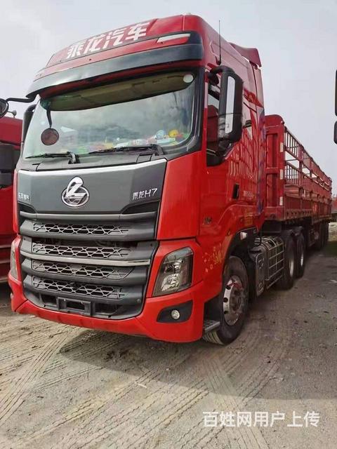 东风柳汽乘龙h7半挂车13米高栏国5原版车急卖