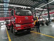 解放前四后八平板车 拖35吨挖掘机压路机工程机械