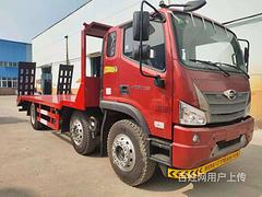国六小三轴25吨挖机平板拖车 7.2米板长