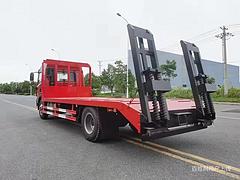 解放拉120挖机平板车 平板拖车 放心购买