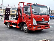蓝牌4.2米挖机平板拖车  C证包上蓝牌可分期