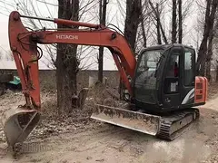 纯土方日立60挖掘机个人转让 原版原漆三大件完美