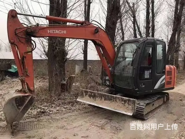 纯土方日立60挖掘机个人转让 原版原漆三大件完美的图片