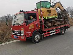 黄冈出售蓝牌挖掘机拖车 拖75/90挖机拖板车全国包上牌