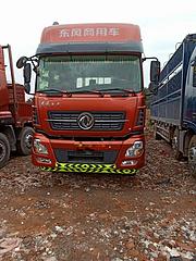 东风天龙前四后八平板载货车385马力