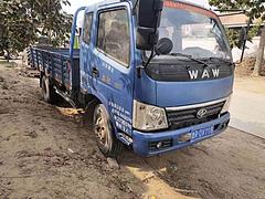 13年奥驰平板货车，后翻自卸，4米大箱