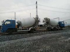 铁轨平板车 轨道搅拌车 地铁混凝土搅拌罐车