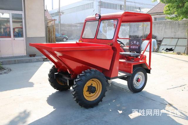 海西前卸式翻斗车四轮前翻工程工地柴油蹦蹦车建筑养殖的图片