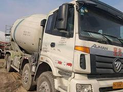 急转17年二手欧曼搅拌车375马力大20方前四后八