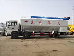 散装饲料运输车特价出售养猪场鸡场专用拉饲料车包送