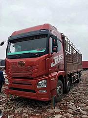 二手高栏货车，19年5月的解放JH6前四后八
