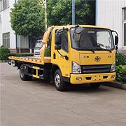一汽解放蓝牌清障车 国六排放一拖二清障车厂家惠报价