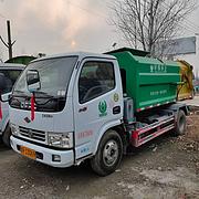 二手东风挂桶式垃圾车