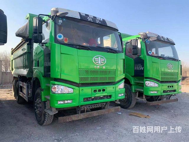 18年国五解放后八轮自卸车5米6箱375马力