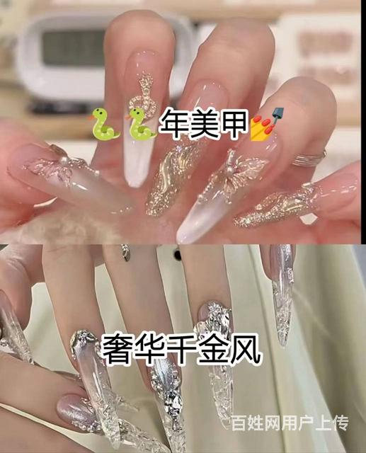 学美甲光疗延长本甲建构技术来大同小乐美甲培训的图片