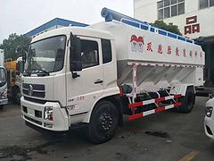 东风天锦30方养猪场散装全自动喂料下料饲料车