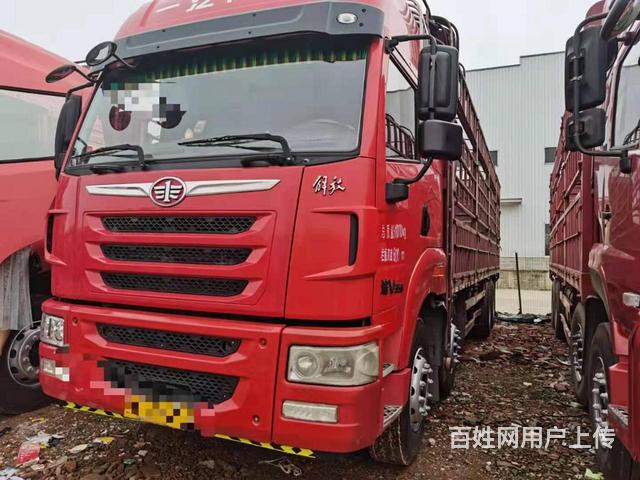 350马力解放途V前四后八高栏车17年12月的图片