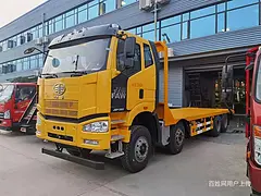 枣庄成都大运前四后八平板运输车手续齐全咨询免费