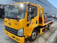 蓝牌一拖二清障车  解放虎V一拖二道路清障车厂家