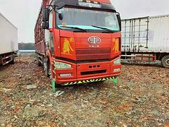 国五 解放J6P 9米6苍栏载货车 锡柴350马力
