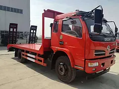 东风福瑞卡黄牌平板车 拖120挖机平板拖车 可分期