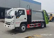 南阳福田小卡时代压缩垃圾车 4.5方压缩式垃圾车厂家更实惠