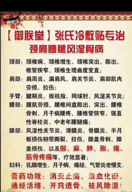 御朕堂张氏老膏药的由来