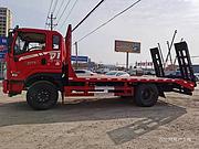 东风平板运输车 单桥挖机平板拖车 厂家报价