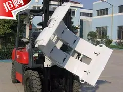出售二手合力4米高叉车-棉花夹包叉车,3吨圆抱叉车